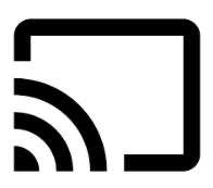 The cast symbol you tap on your phone