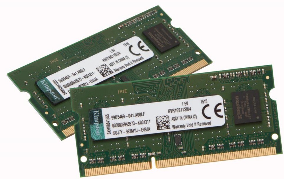 Laptop RAM memory chips