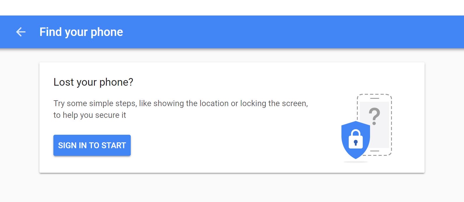 Searching for a misplaced mobile phone