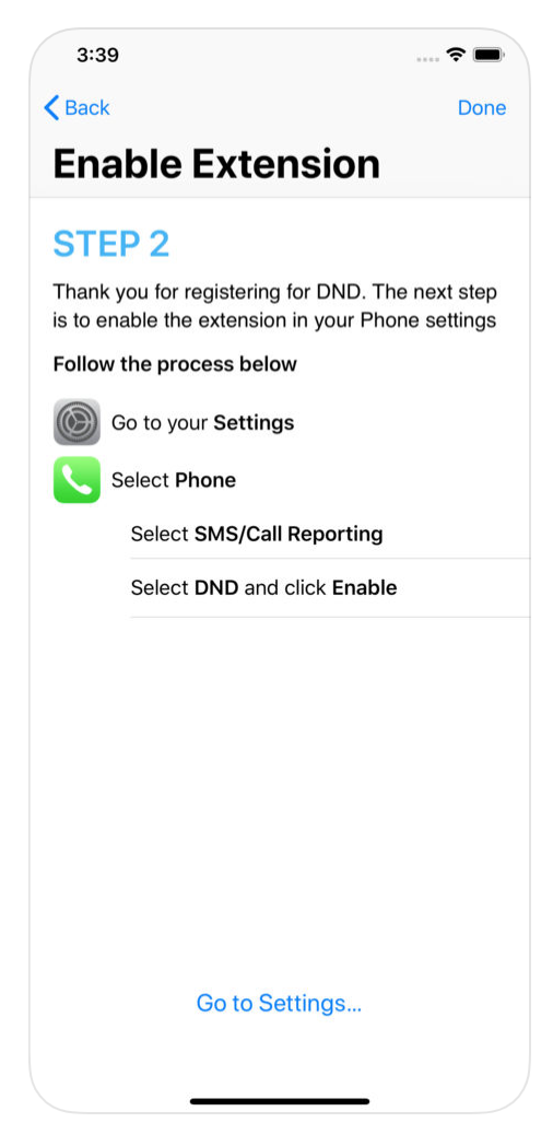 Reporting a spam call in the TRAI DND app
