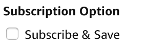 Filtering Amazon results to show Subscribe and Save items