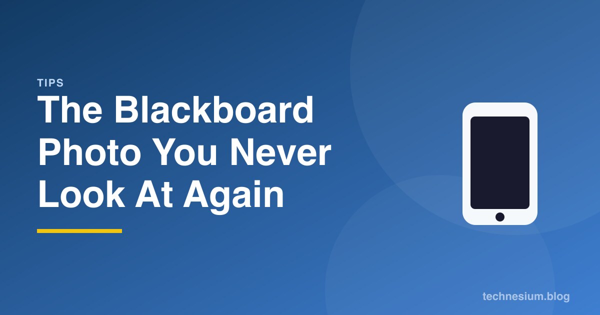 The Blackboard Photo You Never Look At Again